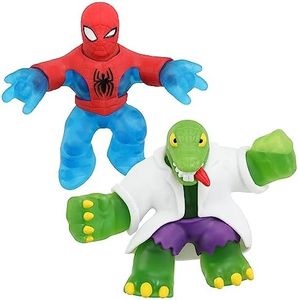 Heroes of Goo Jit Zu Marvel Goo Shifters Versus Pack Spider-Man VS Goo Shifter Lizard. 2 Squishy 11.35cm (4.5") Tall Marvel heros. Crush The Core of Goo Shifter Lizard and Transform his Goo.