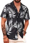 APTRO Men's Hawaiian Shirt Short Sleeve Summer Beach Tropical Button Down Shirt XL