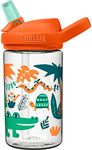 CamelBak Eddy+ 14 oz Kids Water Bottle with Tritan Renew – Straw Top, Leak-Proof When Closed, 14oz, Jungle Animals