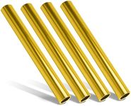 4 Pack Relay Baton, Aluminum Alloy Athletics Batons Track, Relay Race Supplies, Running Baton Stick for Race Running and Outdoor Sports (Gold)