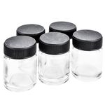 5 x Spare Glass Paint Jars 22cc Airbrush Accessories Airbrush Spares Airbrush Kit