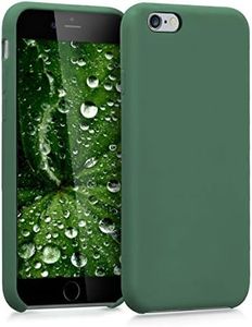 kwmobile Case Compatible with Apple iPhone 6 / 6S Case - TPU Silicone Phone Cover with Soft Finish - Dark Green