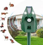 Cat Repeller for Garden, Ultrasonic Solar Waterproof, Garden Cat Repellent, Marten Repellent, USB Charging, Automatic Cat Animal Repeller for Dogs, Pigeons, Rabbits, Birds, Fox