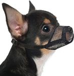 Mayerzon Dog Muzzle, Soft Mesh Muzzles for Small Medium Large Dogs Chihuahua Poodle Husky Labrador Retriever, Breathable Dog Mouth Guard for Biting Chewing Grooming, Allow Panting Drinking