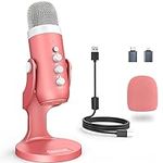 ZealSound Gaming USB Pink Microphon
