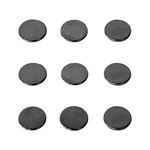 Karelian Heritage Shungite EMF Protection Stickers for Cell Phone Case Tablet Laptop Computer | Polished Shungite Stone Round Sticker Plates for Phone 9 pcs | Authentic Shungite Stones for Gadgets S569