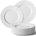 Hushee 12 Pack White Dessert Plates