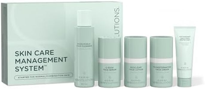 Marini SkinSolutions Travel Size Starter Skin Care Management System, Normal to Combination Skin with Antioxidant Daily Face Protectant SPF 33 - Cruelty Free - Made in the USA