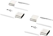 Amazon Basics Micro USB (Female) to USB-C (Male) Adapter - White, 4-Pack