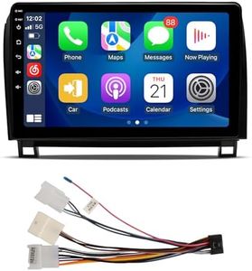 ViaBecs 6GB+128GB 10.2" Wireless Apple Car Play Radio XC004 Harness for 07-13 Toyota Tundra, 08-18 Sequoia Android 12 Touch Screen Car Stereo Android Auto with Mirror Link 5GHz Wifi (without JBL)