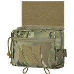 OneTigris PLUS1S Dump Pouch, Drop Admin Pouch Tactical Fanny Pack Hook-and-Loop Add-on Tool Pouch IFAK Med Pouch for Tactical Vest Chest Rig, Multicam