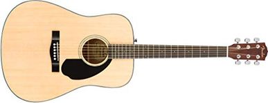 Fender 6 String Classic Design CD-60S Dreadnought Acoustic Guitar (Natural), Right, (970110021)