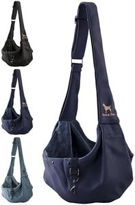 Noah & Paw Dog Sling Carrier for Small Dogs 3-10lb, Dog Sling for Small Dogs and Cats, Dog Carrier with Adjustable Padded Strap, Premium Twill, Lined with Fur, Double Safety Feature, Machine Washable