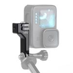 HSU Vertical Mount for GoPro, 90-Degree Aluminum Alloy Adapter for Hero 13/12/11/10/9/8/7/6/5/4/3 Action Cameras