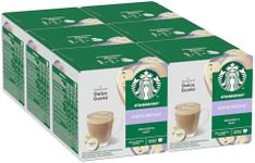 STARBUCKS White Mocha by NESCAFÉ Dolce Gusto, 72 Mocha Coffee Pods (6 packs), White Chocolate Notes, Mocha Flavour with Espresso Roast