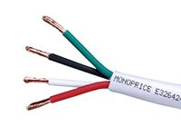 Monoprice Access Series 18AWG CL3 Rated 4-Conductor Speaker Wire, 1000ft