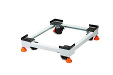 BASE-D,Sheet Metal Adjustable Stand for Refrigerators with Inner Wheels & Inner Legs Size: Minimum (16 * 19) Expandable to a Maximum of (24 * 29) inches.