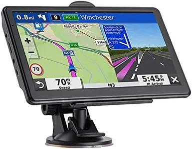 GPS Navigator for Car, Latest 2025 Map 7 inch Touch Screen Car GPS 256-16GB, Voice Turn Direction Guidance, Support Speed and Red Light Warning, North America Lifetime map Free Update