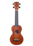 Mahalo Ukuleles Rainbow Series Soprano Learn 2 Play Ukulele Transparent Brown with Accessory Pack