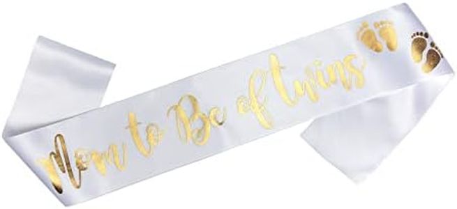 OLILLY Écharpe Mom to Be of Twins - Future Maman de Jumeaux - Parfaite pour Votre Baby Shower (Mom to Be of Twins)