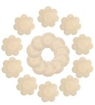 DaisyFormals® 10 Pairs Satin Pasties Women Sexy Pasties Disposable Nipple Covers(Flower & Round)