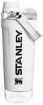 Stanley Activate Shaker Bottle 20 oz | Leakproof Insulated Stainless Steel Shaker Cup | Base Storage and Twist On Fast Flow Lid | Protein Shakes and Pre Workout Powder | BPA-Free | Chalk