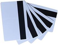 YARONGTECH 10 x Blank White PVC Hico 1-3 Magnetic Strip Card Plastic Credit Card 30 mil Magnetic Card with Printable for Card Printers