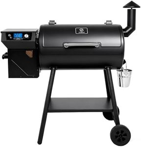 Z GRILLS ZPG-550B2 Wood Pellet Grill & Smoker with PID 2.1 Controller, 553 sq in Cooking Area, Meat Probe, Hopper Cleanout, 8 in 1 BBQ Grill Outdoor Auto Temperature Control, Black