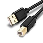 Printer Cable 8M,USB Printer Cable USB 2.0 Type A Male to B Male Scanner Cord High Speed for Brother, HP, Canon, Lexmark,Dell, Xerox, Samsung etc(8M/25Ft)