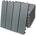 66 x WPC Decking Tiles Grey Terrace