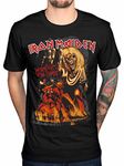 Official Iron Maiden Final Number of The Beast Graphic T-Shirt Rock Metal Hermit Vortex Black