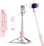 Selfie Stick with Rechargable Remot