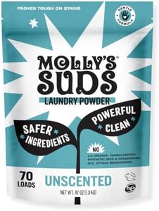 Molly's Suds Original Laundry Detergent Powder | Clean Laundry Detergent Powder for Sensitive Skin | Simple, Effective Ingredients, Stain Fighting | 70 Loads (Unscented)