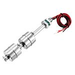 uxcell Vertical Stainless Steel Dual Ball Tank Liquid Water Level Sensor Float Switch 135mm