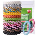 Diswoe Mosquito Repellent Bracelet 14 Pack – Plant-Based DEET-Free Bands, Adjustable for Adults & Children, Hiking Camping Travelling Outdoor Essentials