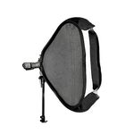 Godox SFUV8080 Bracket Bowens S Mount Holder + 80cmx80cm Soft Box + Bag for Speedlite Flash (Black)