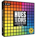 USAOPOLY HUES and CUES Vibrant Color Guessing Game Perfect for Family Game Night Connect Clues and Colors Together 480 Color Squares to Guess from