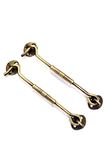 BRASK" Brass Fancy Gatehook/Window Hook/Window Stopper/Window Latch (Pack of 12, 6 Inches Antique Brass)