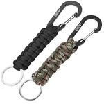 EOTW Keychain for Mens, Heavy Duty Military Paracord Lanyards with Metal Ring Carabiner Keychain Clip for Keys/Flashlight/Knife/Backpacks