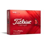 Titleist Trufeel Golf Balls, Matte Red, Prior Generation (One Dozen)