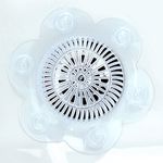 SlipX Solutions Stop-A-Clog Drain Protectors Keep Hair Out of Drains! 2 Hair Catchers Per Package. (Clear, Plastic, 5" Diameter)