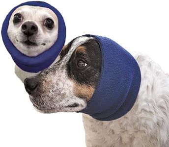 Happy Hoodie The Original Dog & Cat Calming Band, Anxiety Relief/Noise Protection-Grooming-Thunder-Fireworks - 2 Pack Blue (1 Small, 1 Large)