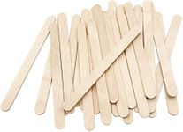 ORRISH Premium A Grade Wood Craft Stick Straight Edge Natural Wooden Ice Cream Sticks 4-1/2" Popsicle Sticks (100)