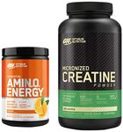 Optimum Nutrition (ON) Essential Amino Energy - 30 Servings (Orange Cooler) & Micronized Creatine Powder - 250 Gram