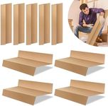 Geyoga 12 Pcs 1.58 x 2.83 ft Temporary Stair Protection Paper Roll Stair Covering for Construction Renovation Stair Surface Protection Accessory (Wood Color)