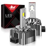 WinPower D1S D1R LED Headlight Bulb, 70W 10400LM 6000K Cool White High Low Beam Conversion Kit Factory Xenon HID Replacement Light, Pack of 2