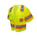 Radians SV63G3X Polyester Class 3 Two Tone Surveyor Safety Vest, 3X-Large, Green by Radians