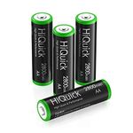 HiQuick AA Rechargeable batteries 2800mAh - High Capacity Performance 4 Counts Rechargeable AA Battery