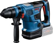 Bosch GBH 18V-34CF Heavy Duty BITURBO Cordless Rotary Hammer with SDS Plus, 5.8 J, 4.9 kg, Brushless Motor, Kickback Control, User Interface, Soft start, Bluetooth + 7 Accessories (Solo Tool)