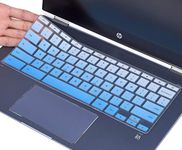 CaseBuy Keyboard Cover for HP 14 inch Chromebook x360 14a-ca0030wm na0226nr na0020nr, HP Chromebook x360 14-DA 14B-CA 14B-cb 14a-na 14-db/ca/ak HP Chromebook 14 G2 G3 G4 G5 Skin, Ombre Blue